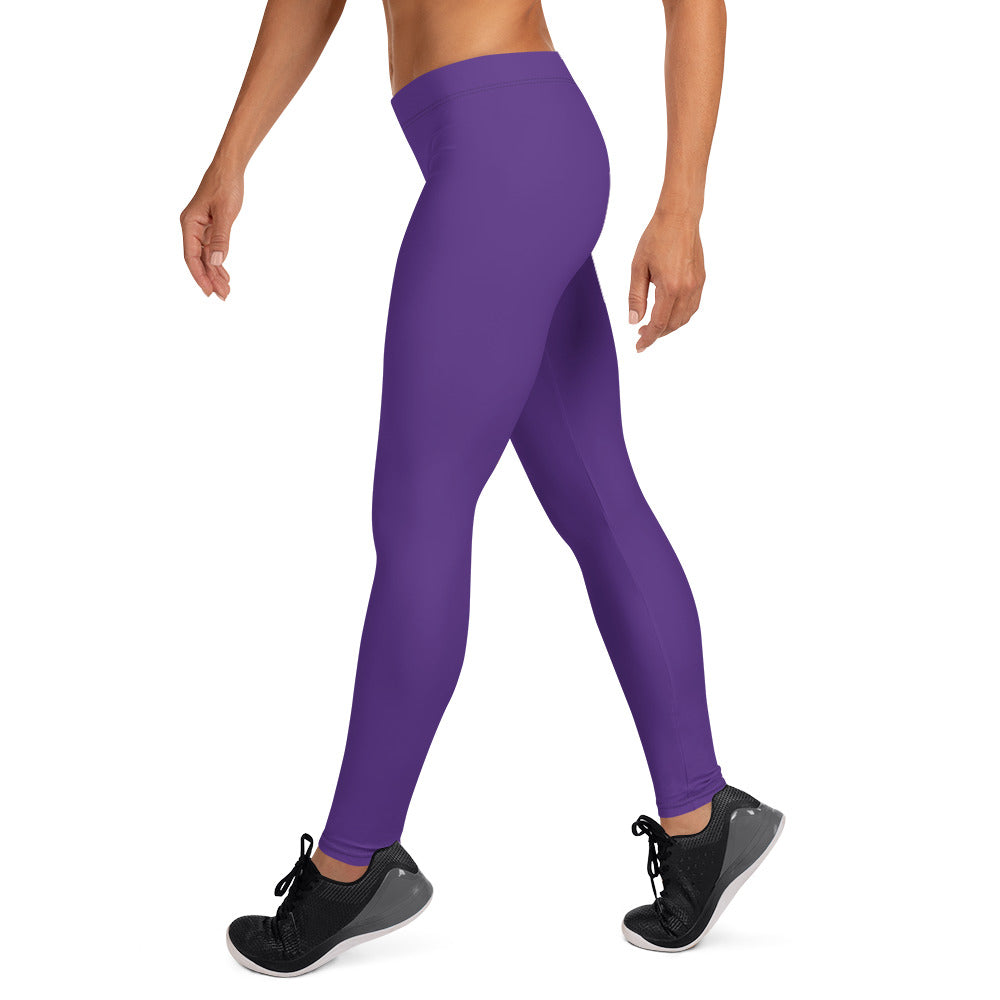 SHE REBEL - Mid-Waist Leggings in Purple Passion